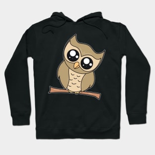 Cute Comic Owl Hoodie